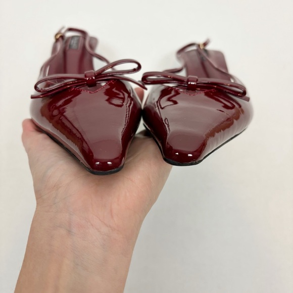 Tony Bianco Quill Slingback in Bordeaux Patent Size 9.5 - Picture 4 of 12